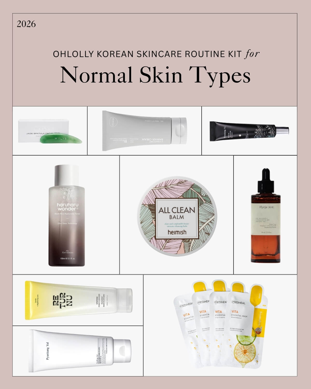 Korean Skincare Kit for Normal Skin Types
